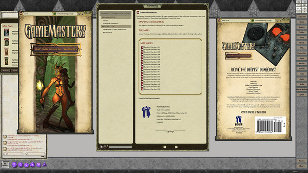 Fantasy Grounds - GameMastery Map Pack: Dungeon Chambers