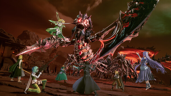 Screenshot of SWORD ART ONLINE Fractured Daydream gameplay showing in-action mechanics
