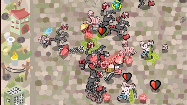 Screenshot of Redneck Brawl Turbo gameplay showing in-action mechanics