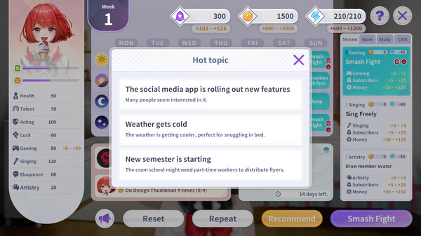 Screenshot z Vtuber大師