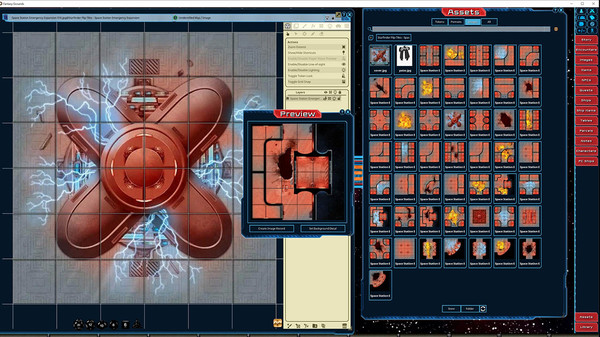 Fantasy Grounds - Starfinder FlipTiles - Space Station Emergency Expansion