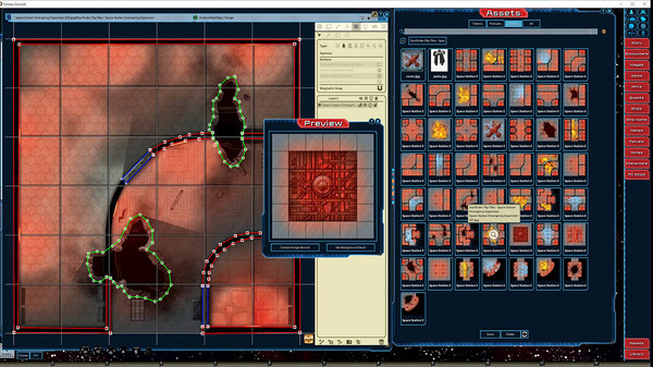 Fantasy Grounds - Starfinder FlipTiles - Space Station Emergency Expansion
