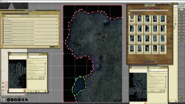 Fantasy Grounds - Pathfinder RPG - GameMastery Map Pack: Cave Chambers