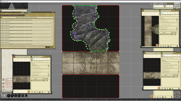 Fantasy Grounds - Pathfinder RPG - GameMastery Map Pack: Dungeon Corridors
