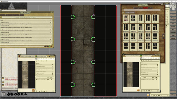 Fantasy Grounds - Pathfinder RPG - GameMastery Map Pack: Dungeon Corridors