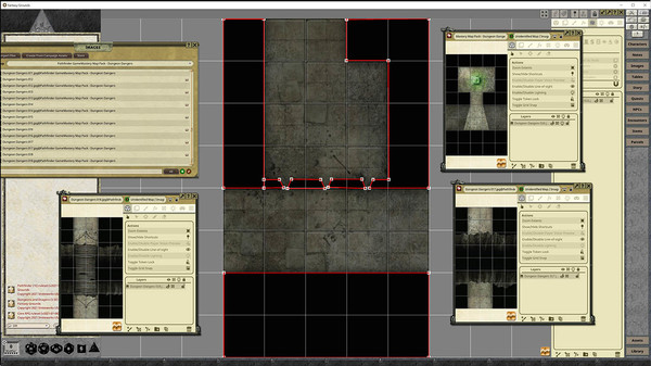 Fantasy Grounds - Pathfinder RPG - GameMastery Map Pack: Dungeon Dangers