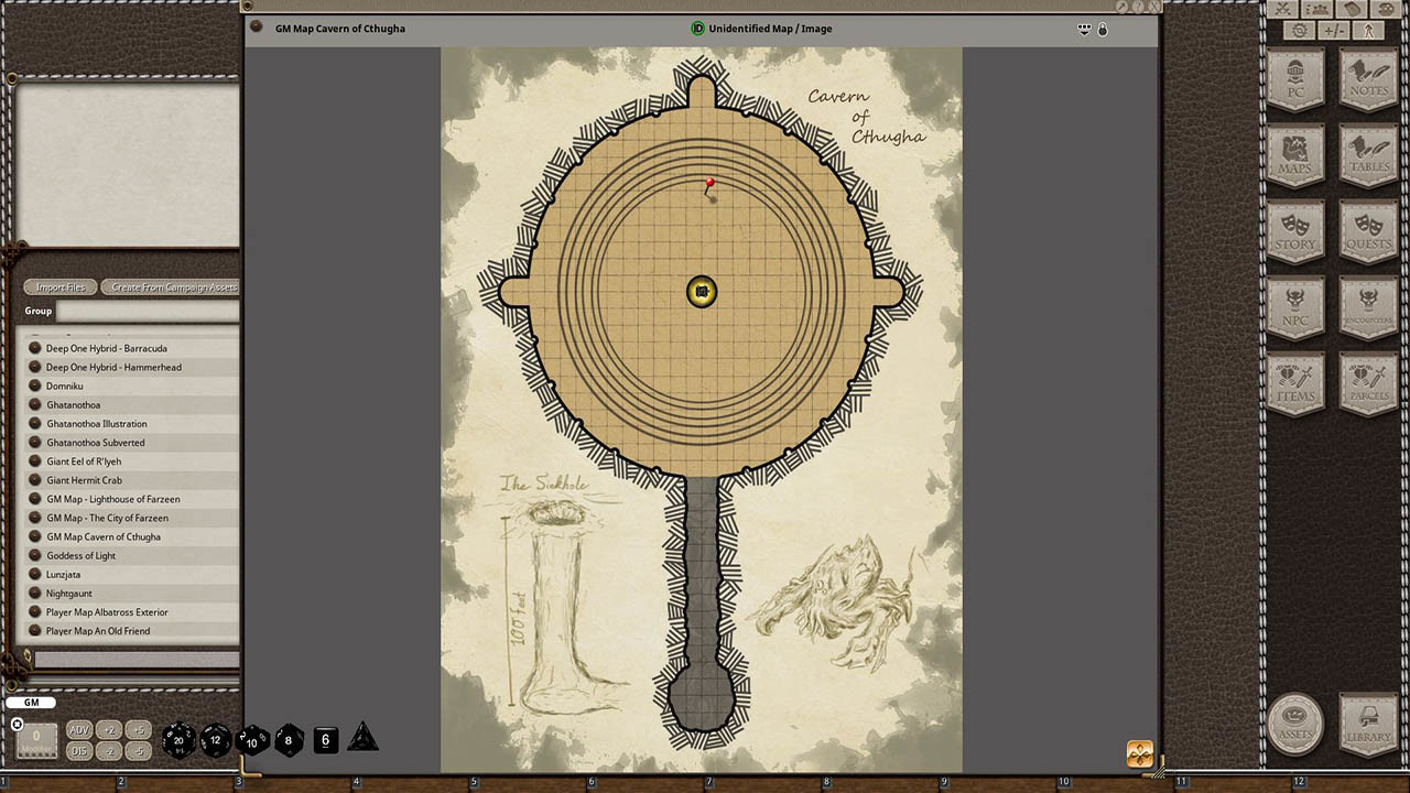 Fantasy Grounds - Ghoul Island Act 4 Ghatanothoa Awakensのスクリーンショット 1