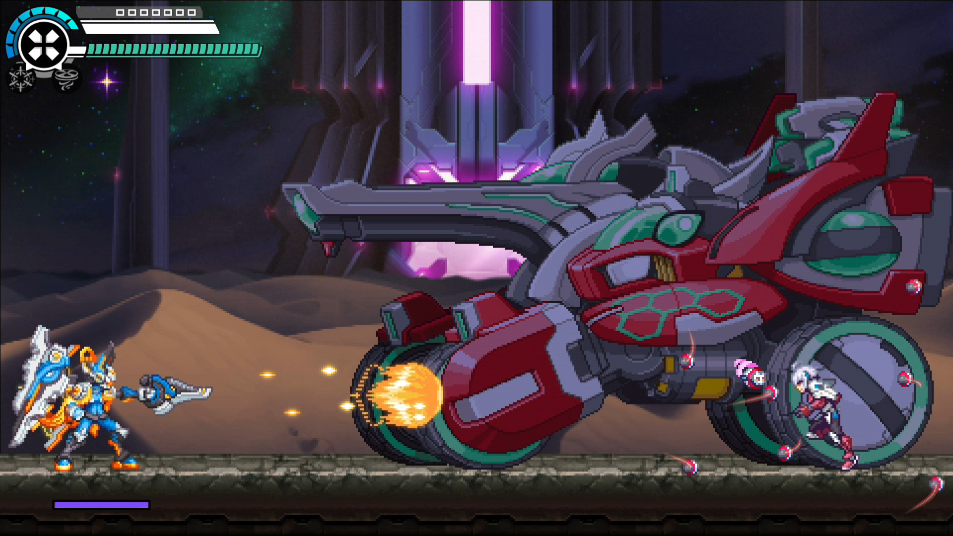 Gunvolt Chronicles: Luminous Avenger iX 2 - Special DLC boss "Jason Frudnick" from "Blaster Master Zero 3" Featured Screenshot #1