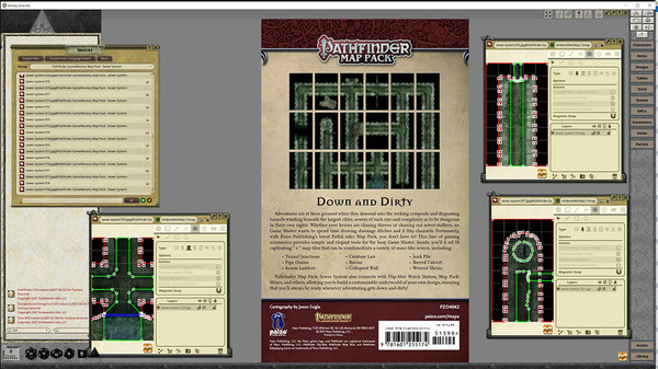 Fantasy Grounds - Pathfinder RPG - GameMastery Map Pack: Sewer System