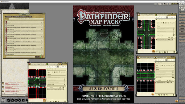Fantasy Grounds - Pathfinder RPG - GameMastery Map Pack: Sewer System