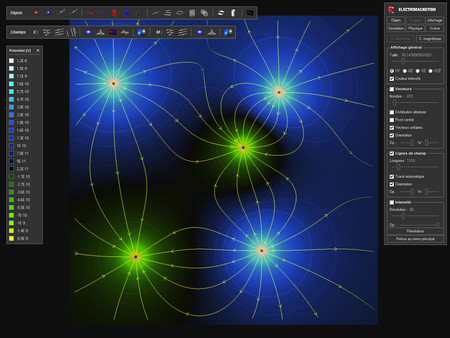 Screenshot z Visualis Electromagnetism Screenshot z Visualis Electromagnetism