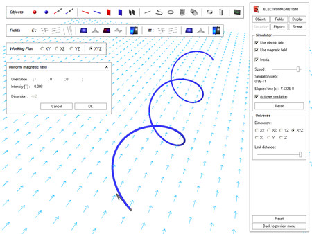 Screenshot z Visualis Electromagnetism Screenshot z Visualis Electromagnetism