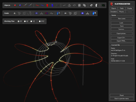 Screenshot z Visualis Electromagnetism Screenshot z Visualis Electromagnetism