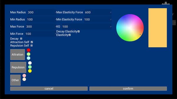Physics of life simulator screenshot 2