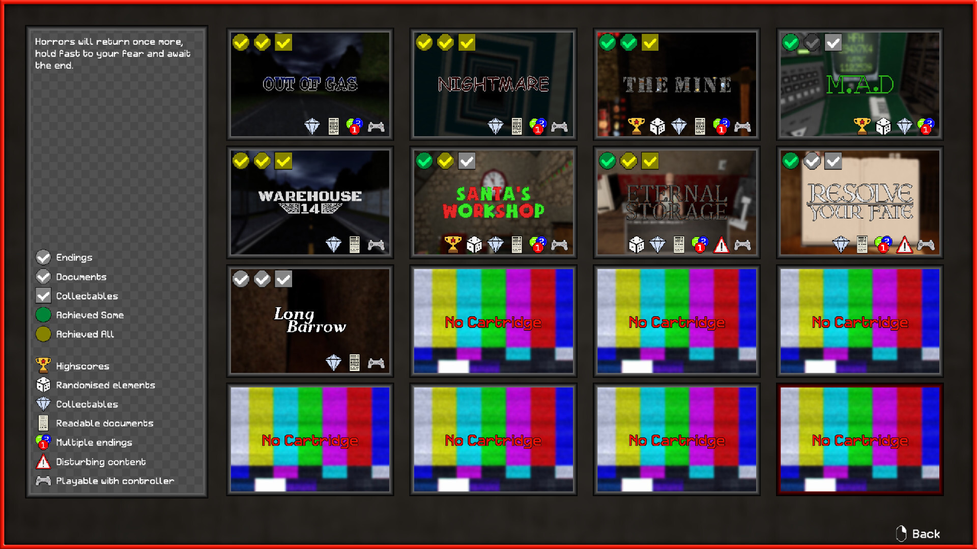Horror Cartridge Collection screenshot #1