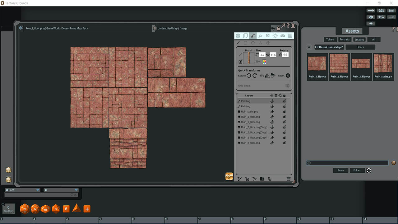 Fantasy Grounds - FG Desert Ruins Map Packのスクリーンショット 1