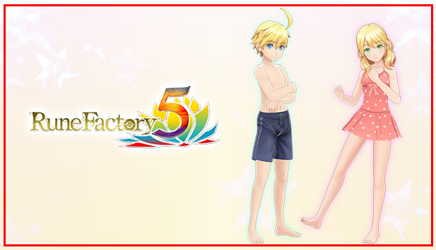 Nintendo Switch - ルーンファクトリー5  名物執事の水着セット＋新米隊員お助けアイテムパック Amazon.co.jp: 【店舗限定特典つき】 ルーンファクトリー5 通常
