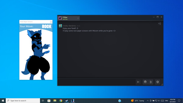 Screenshot z PAIcom (furry computer assistant) Screenshot z PAIcom (furry computer assistant)