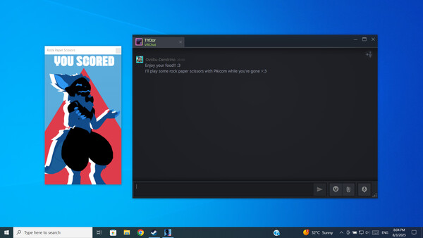 Screenshot z PAIcom (furry computer assistant) Screenshot z PAIcom (furry computer assistant)