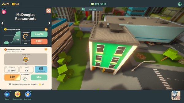 Screenshot z Stakeholder Game