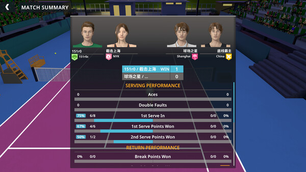 Screenshot z Tennis Life