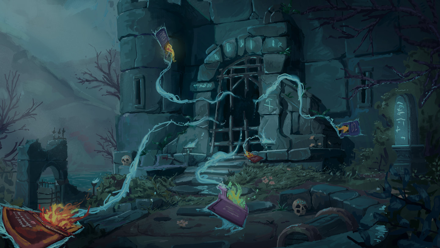 Into the Crypt background artwork