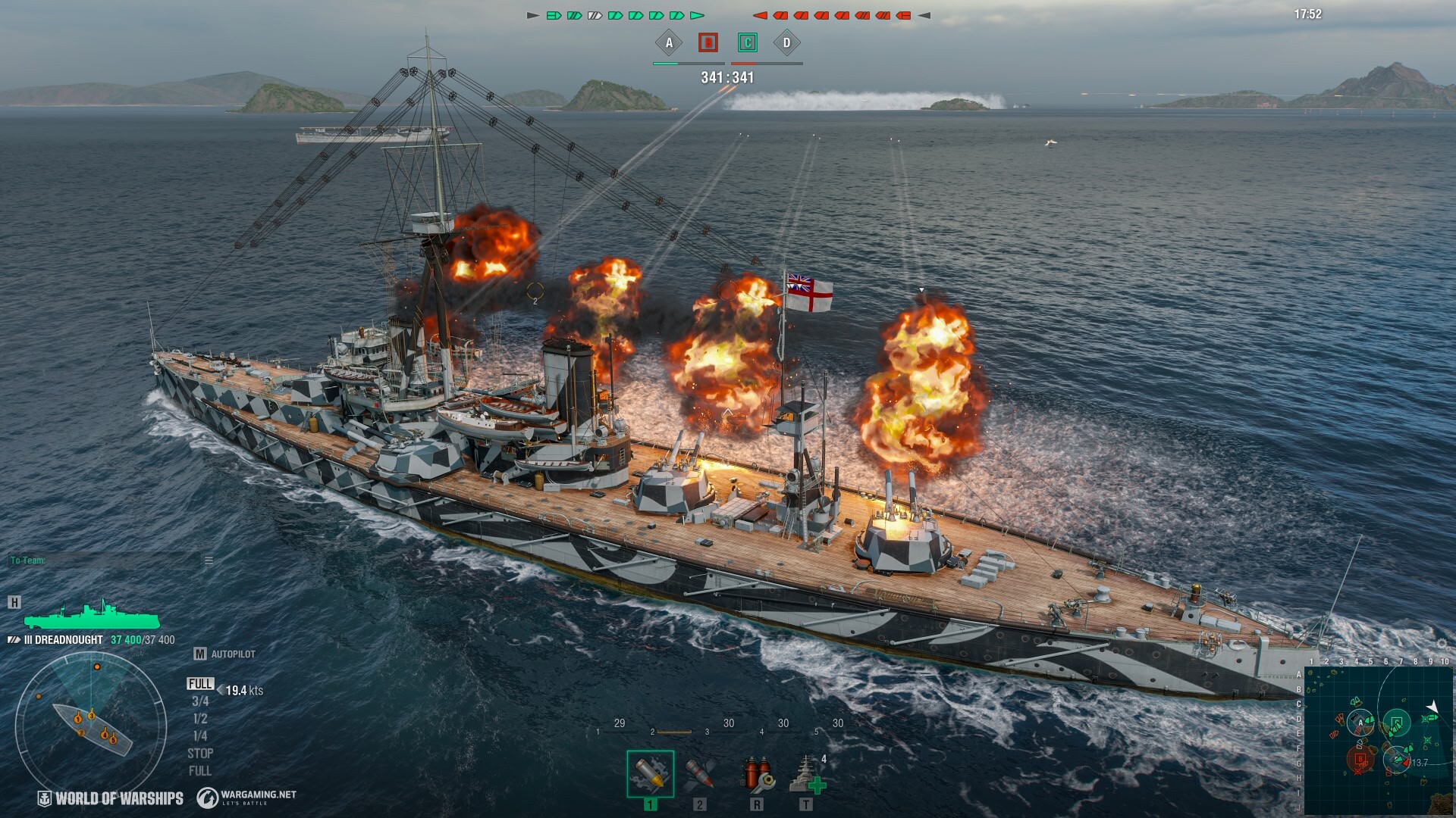#8. World of Warships — Starter Pack: Dreadnought (Steam) By: Wargaming Group Limited