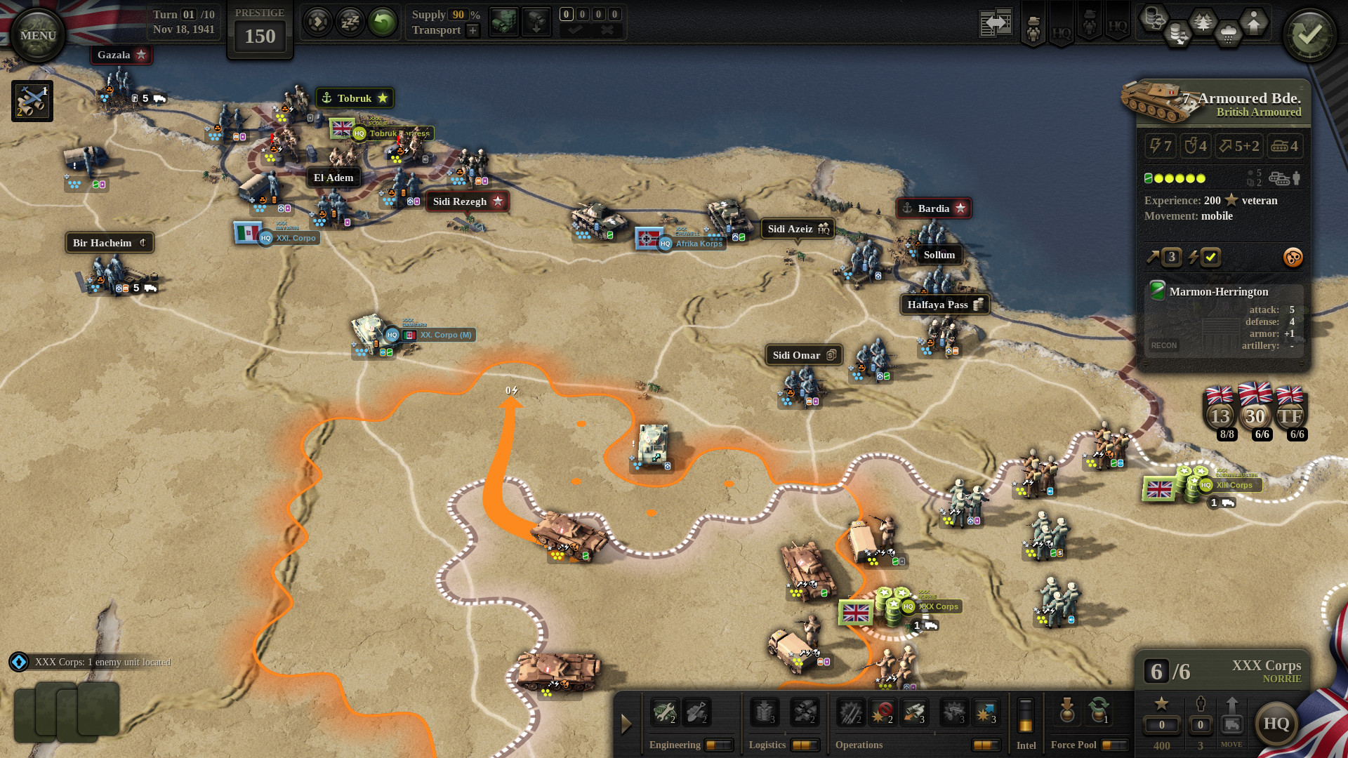 Unity of Command II - Desert Rats Featured Screenshot #1