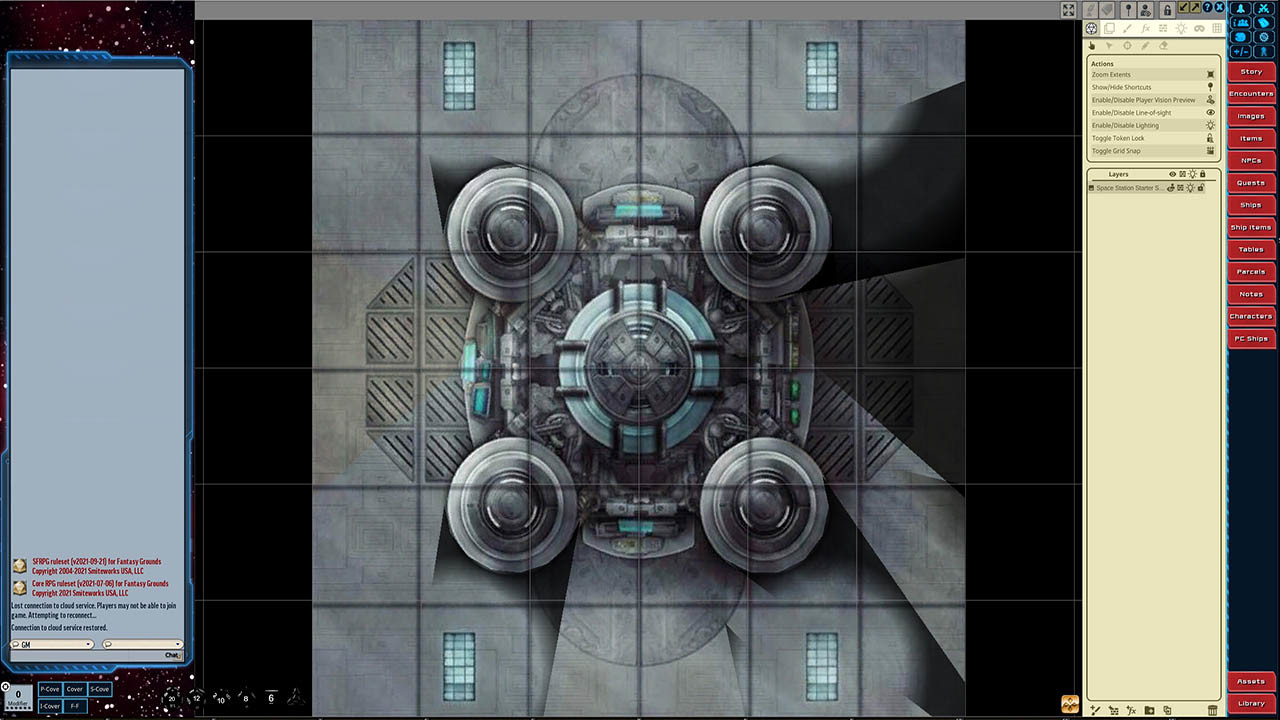 Fantasy Grounds - Starfinder Flip-Tiles - Space Station Starter Setのスクリーンショット 1