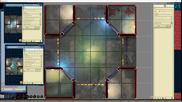 Fantasy Grounds - Starfinder RPG - Flip-Tiles - City Starter Set