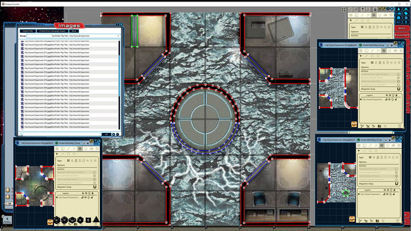 Fantasy Grounds - Starfinder Flip-Tiles - City Hazards Expansion