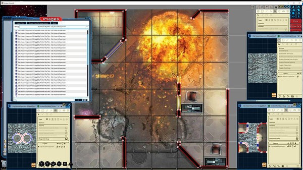 Fantasy Grounds - Starfinder Flip-Tiles - City Hazards Expansion