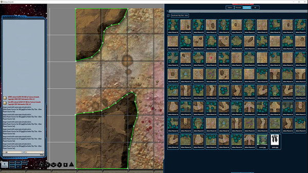 Fantasy Grounds - Starfinder RPG - Flip-Tiles - Alien Planet Starter Set