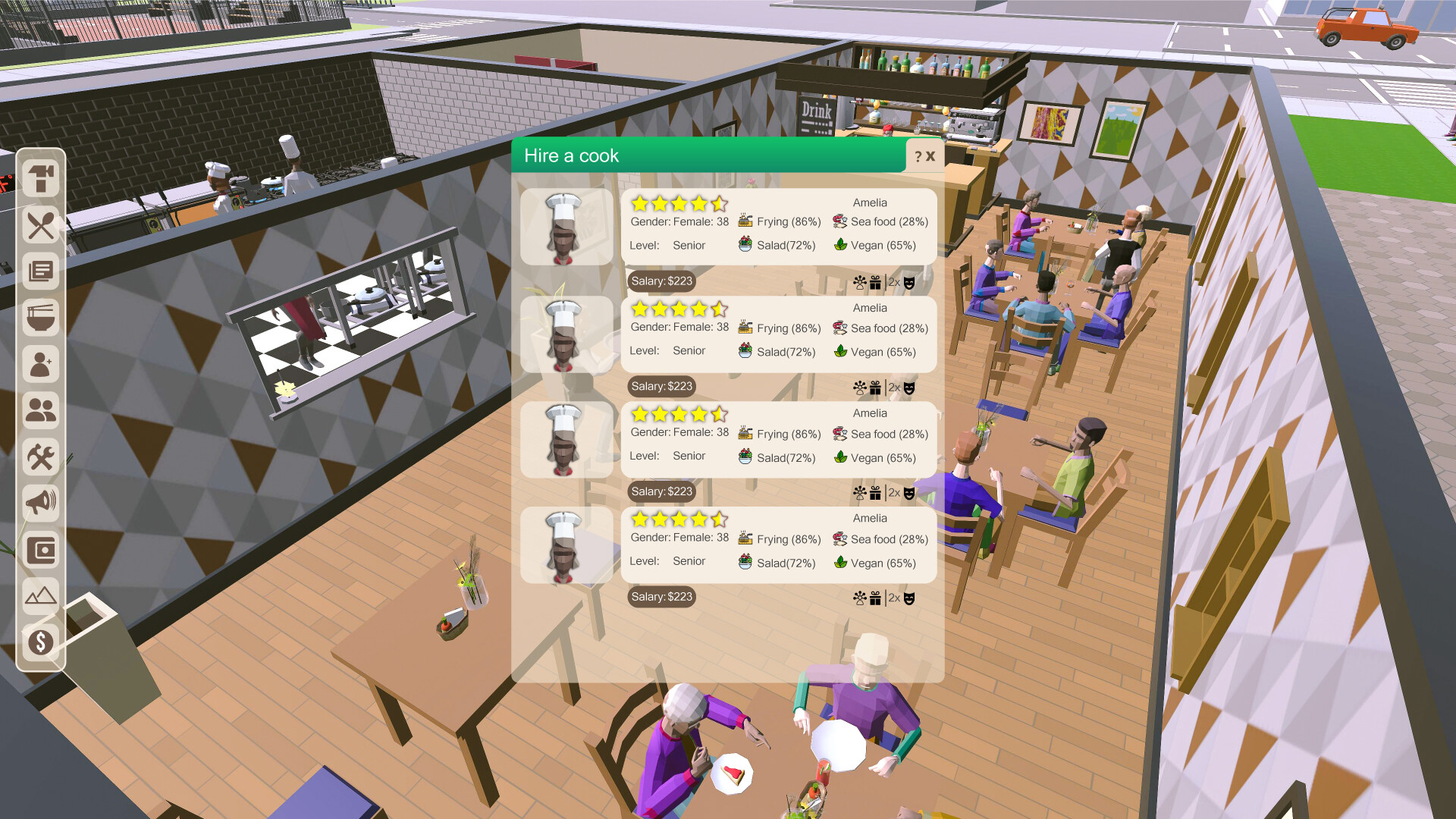 SIM Chef: Restaurant management screenshot #6