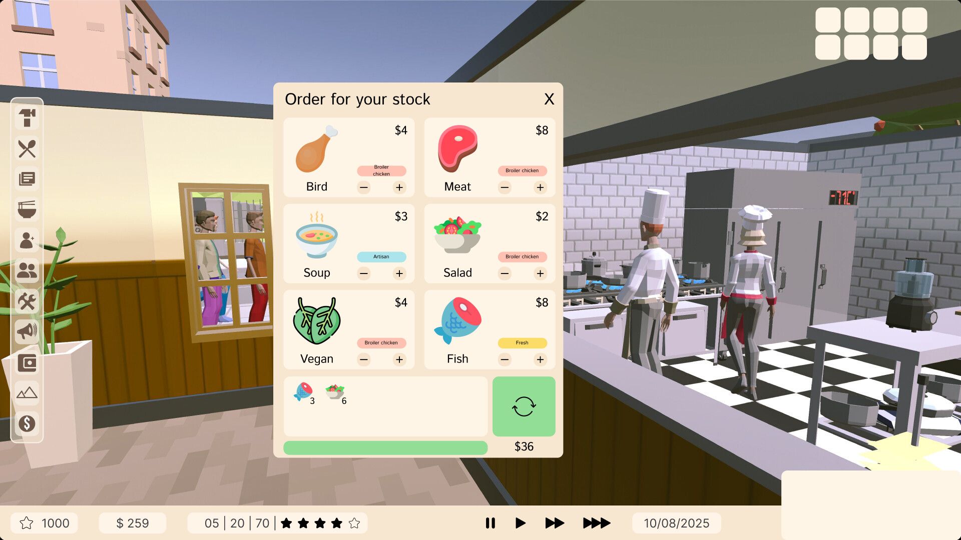 SIM Chef: Restaurant management screenshot 1