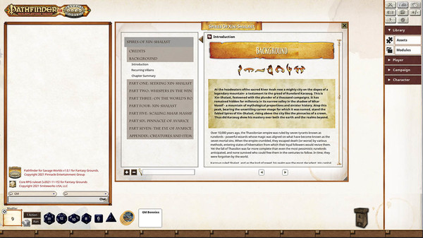 Fantasy Grounds - Pathfinder(R) for Savage Worlds: Rise of the Runelords! Book 6 - Spires of Xin-Shalast