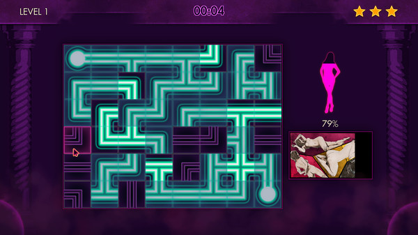 Screenshot of Comixxx Flirtatious gameplay showing in-action mechanics