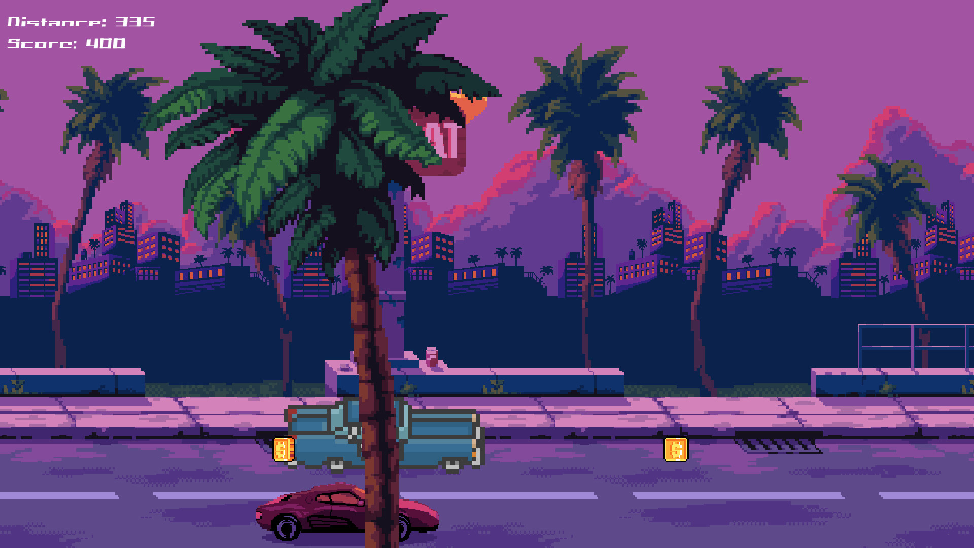 #4. Miami Sunset Drive (Steam) De: khukhrovr