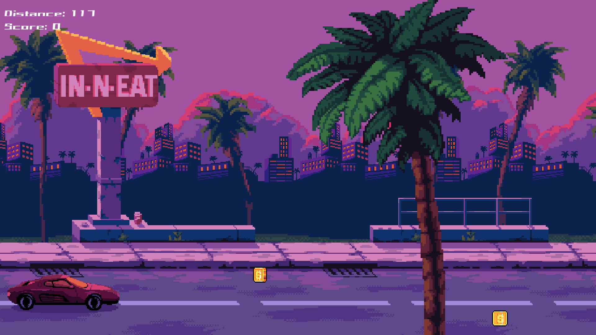 #2. Miami Sunset Drive (Steam) De: khukhrovr