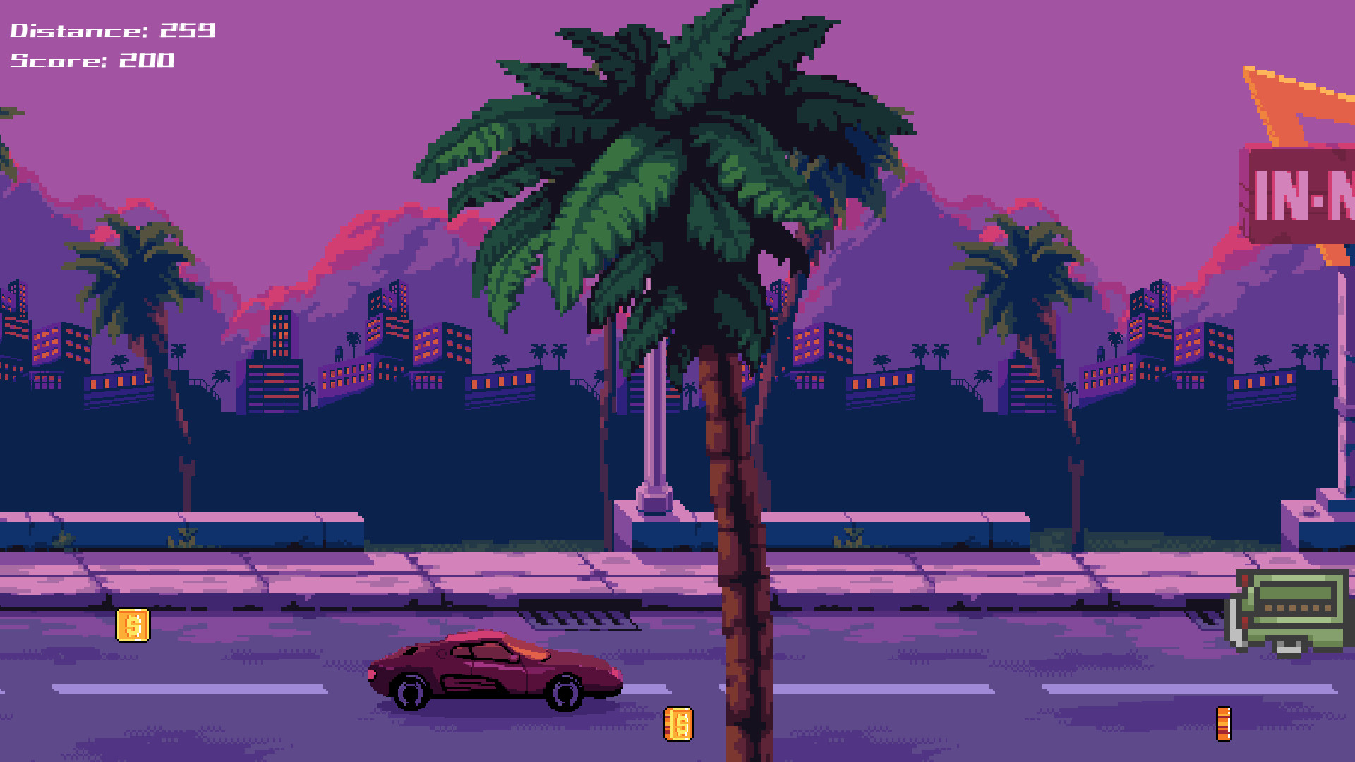 #6. Miami Sunset Drive (Steam) De: khukhrovr
