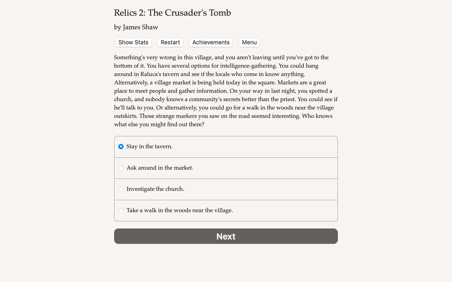 Relics 2: The Crusader's Tombのスクリーンショット 1
