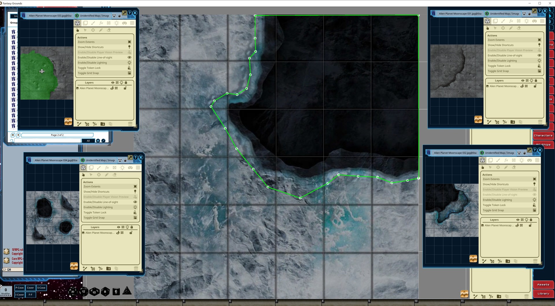 Fantasy Grounds - Starfinder Flip-Tiles - Alien Planet Moonscape Expansionのスクリーンショット 1