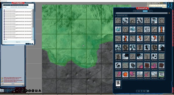 Fantasy Grounds - Starfinder Flip-Tiles - Alien Planet Moonscape Expansion