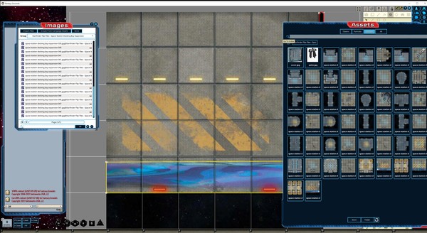 Fantasy Grounds - Starfinder Flip-Tiles - Space Station Docking Bay Expansion