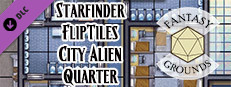 Fantasy Grounds - Starfinder Flip-Tiles - City Alien Quarter Expansion Small Capsule Image