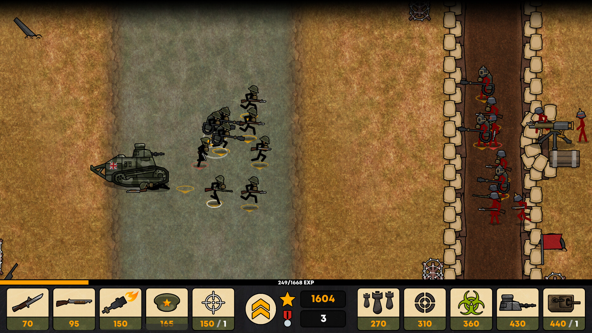 #6. Stickman Trenches (Steam) 由: Big Play Games