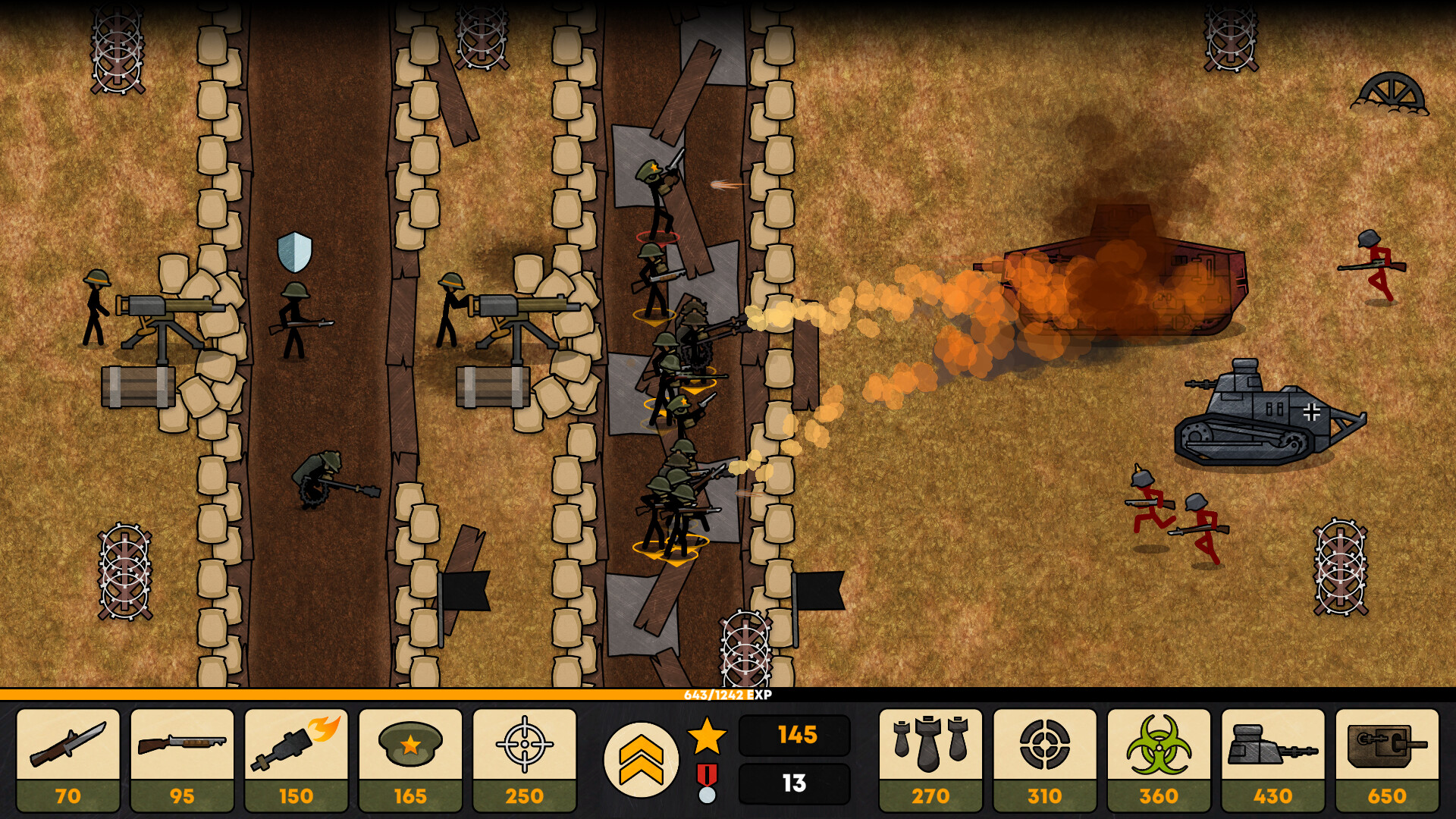#1. Stickman Trenches (Steam) 由: Big Play Games