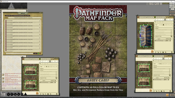 Fantasy Grounds - Pathfinder RPG - GameMastery Map Pack: Army Camp