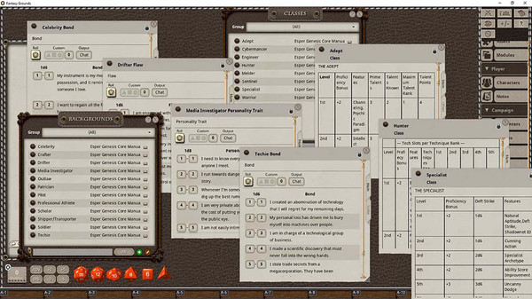 Fantasy Grounds - Esper Genesis 5E Core Manual