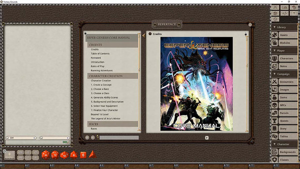 Fantasy Grounds - Esper Genesis 5E Core Manual